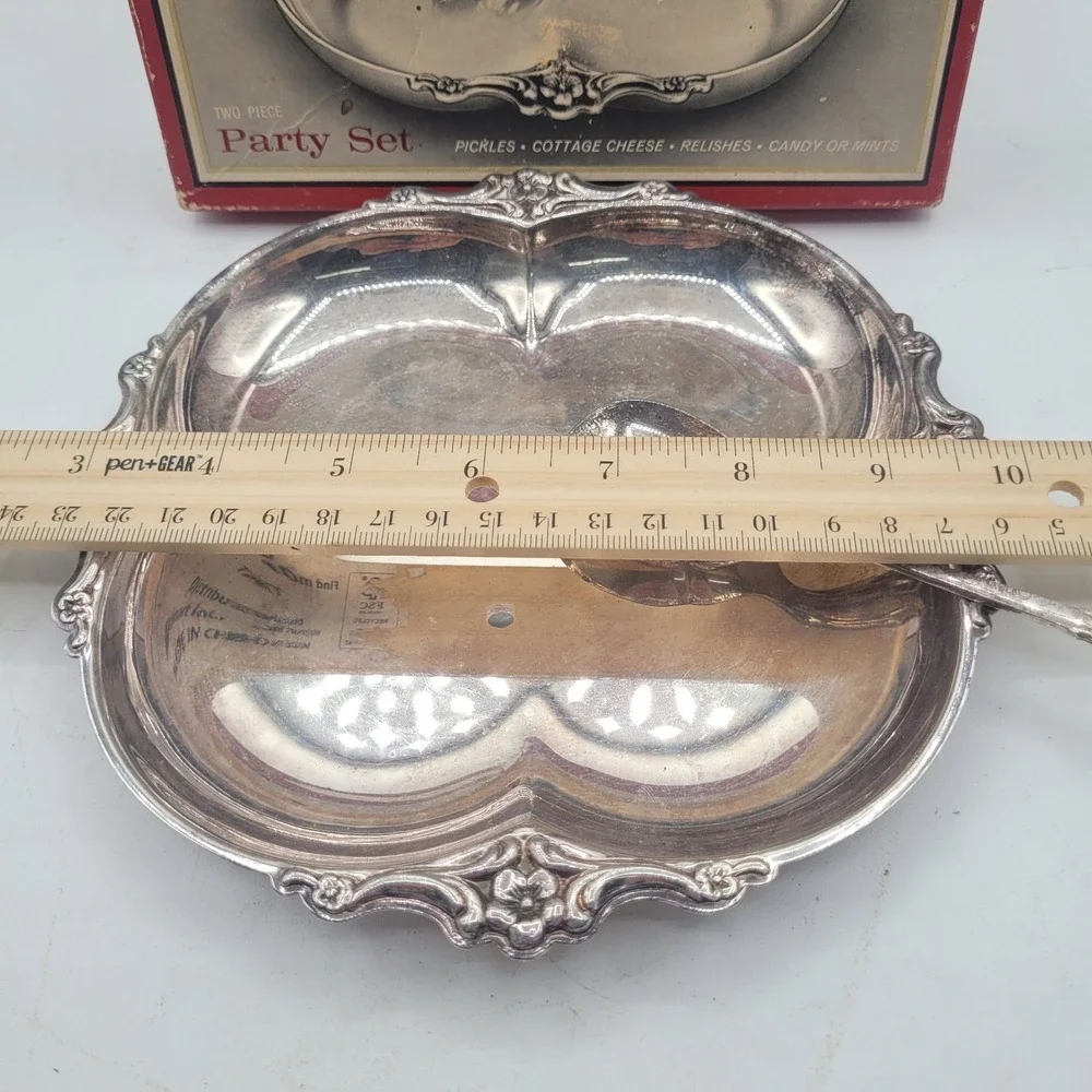 Empress International Deep‎ Silver Two Piece Party Set In Original Box 7